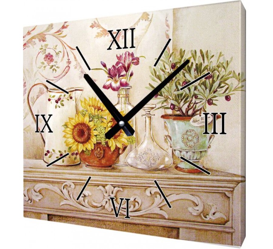 Часы с картиной на стену
